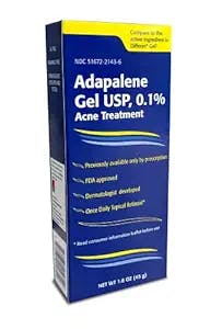 TARO Adapalene 0.1% Acne Treatment Gel (1.6 oz.)