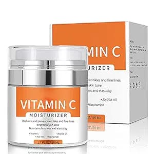 SINGOVE Vitamin C Skin Care Moisturizer Cream for Face & Body, Hyaluronic Acid, Niacinamide & Jojoba Oil for Age Spots & Uneven Skin Tone, Dark Spot Remover, Reduce Wrinkles, 0.04 Ounce (Pack of 1)
