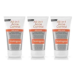 Say Goodbye to Acne with Neutrogena's All-In-1 Acne Control Daily Face Scru