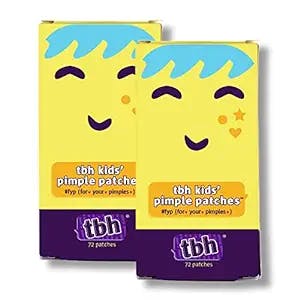 TBH Teen Pimple Patches For Tween Girls and Boys - Hyaluronic Acid Acne Pimple Patch Spot Treatment (144 Count) Star Pimple Patches For Face, Vegan and Cruelty Free (2 Pack)