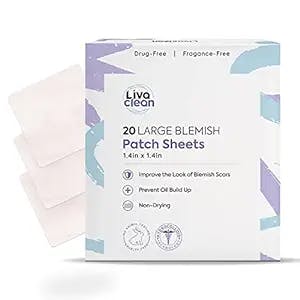 20 CT LivaClean Square Large Hydrocolloid Acne Patches: The Big Hero Your S