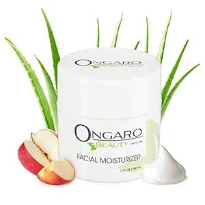 Ongaro Beauty Facial Moisturizer – Organic Anti-Aging Face Cream - Vitamin C Moisturizer with Hyaluronic Acid, Probiotics and Peptides to Reduce Wrinkles and Dark Spots – 2 fl. oz.