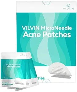 VILVIN Micro Crystaline Hydrocolloid pimple patches - 9 Patches - Acne patches for face - Pimple patches for face - Blemish spot treatment - Zit Spot Stickers