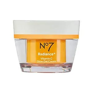 No.7 No7 Radiance+ Vitamin C Daily Brightening Moisturizer - Face Moisturizer for Hydrating & Brightening Dull Skin - Lightweight Vitamin C Face Moisturizer (1.69 fl oz)