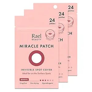 Rael Pimple Patches Miracle Invisible Spot Cover - Hydrocolloid Acne Pimple Patches for Face, Blemishes and Zits Absorbing Patch, Breakouts Spot Treatment for Skin Care, Facial Stickers, 2 Sizes (72 Count)