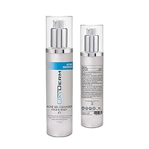 Benzoyl Peroxide 5% Acne Cleanser- Clinically Proven Wash to Fight Acne Blemishes on Contact. Eliminates Cystic Breakouts, Oily Skin, Clogged Pores, Blackhead & Whitehead Pimples for Face & Body.