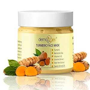 DERMAXGEN Turmeric Face Mask - Pure Organic Acne Treatment + Boosts Circulation + Anti-aging For Dull And Dry Skin Care (4.2 Fl Oz)
