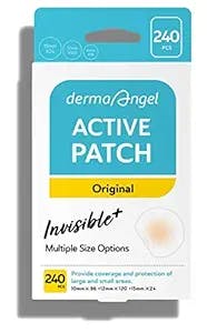 DERMA ANGEL Ultra Invisible Acne Patches for Cystic Acne Treatment, Acne Patches for Cystic Acne, Blemish Patches, Hydrocolloid Patches - Day and Night - UPGRADED (Acne Specialist-240 Count -3 Sizes)