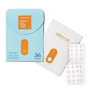 DERMAKR Discreet Acne Pimple Patch | Spot Cover & Treatment Solution Cystic Acne & Pimple | Hydrocolloid Facial Stickers | Waterproof Patches Invisibly Cover Pimples