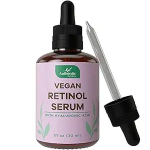 Organic Retinol Serum For Face - Vegan Anti Aging Skin Toner with Hyaluronic Acid, Vitamin E. For Wrinkle, Dark Circle. Help Skin Tightening, Hydrating with Brightening, Glowing Effect. For Women Men