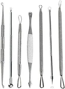 Pimple Popper Comedone Extractor - Compare to Dr. Pimple Popper Extractors - Blackhead Removal Tools, Zits, Acne Treatment, Pimple Popping Tools & Lancet