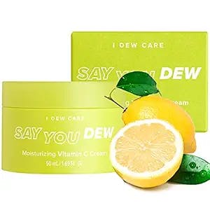 I DEW CARE Face Cream - Say You Dew | Vitamin C Moisturizer with Niacinamide, Non-irritating, Hydrate and Illuminate Skin, 1.69 Fl Oz