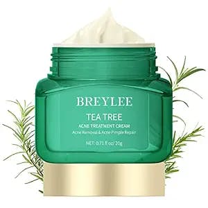 "Say Goodbye to Acne with BREYLEE's Tea Tree Oil Face Cream - The Ultimate 