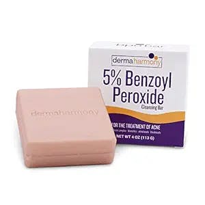 The Dermaharmony 5% Benzoyl Peroxide Cleansing Bar for Acne (4 oz): The Wea