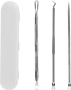 Pimple Popper Tool, Stainless Steel Pimple Extractor, WSYUB Blackhead Remover, Comedones Extractor Acne Removal Kit for Blemish, Whitehead Popping