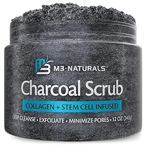 M3 Naturals Charcoal Exfoliating Body Scrub - Scrub Away Your Acne Woes!