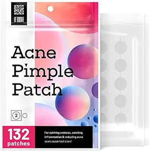 LE GUSHE Acne Pimple Master Patch 132 dots - Absorbing Hydrocolloid Blemish Spot Skin Treatment and Care Dressing
