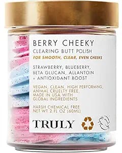Butt Acne Be Gone: Truly Beauty Berry Cheeky Clearing Butt Polish