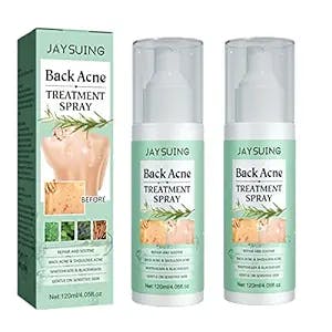 Back Acne Spray 2PCS Acne Spray Back and Chest Back and Body Acne Spray for Deep Cleansing All Body Parts Gentle on Skin General