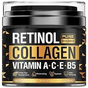 Collagen & Retinol Cream - Anti Aging Cream Face Moisturizer w/Hyaluronic A