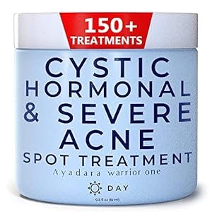 Cystic, Hormonal & Severe Acne Spot Treatment, Natural Pimple Cream with Salicylic Acid & Tea Tree for Teens & Adults, Acne Minimizer for a Clean Face & Body, 150+ Treatments by Ayadara