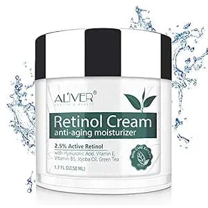 Retinol Cream for Face, Anti Aging Cream, Retinol Moisturizer for Face contain Vitamin E for Face & Eye Area with, Retinol Complex(1.7oz)