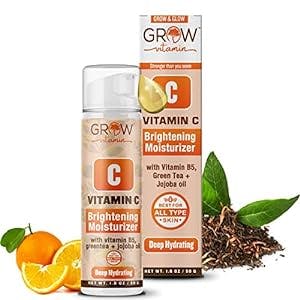 True Skin Vitamin C Face Moisturizer, a Brightening Anti Aging Wrinkle Cream for Face, Formulated with Vitamin B5, Vitamin E, Jojoba Oil, Organic Aloe Vera and Green Tea for Natural Health, 1.8 fl oz
