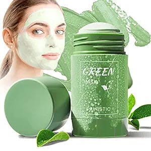 PAINISTIC Green Tea Mask Stick Blackhead Remover Face Mask Clay Mask Purifying Oil Control Clean Solid Mask Moisturizing Acne Deep Pore Cleansing for All Skin Types of Men and Women