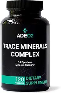ADEO2 - Premium Blend of 52 Trace Minerals Complex with Essential Minerals in Chelated Form – All Natural and 100% Organic - 120 Capsules - Full Spectrum Ionic Mineral Blend - Safe for Women and Men