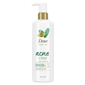 Dove Body Love Body Cleanser Acne Clear For Acne-Prone Skin Body Wash with Salicylic Acid and Bamboo Extract 17.5 fl oz