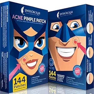 SWISSÖKOLAB Acne Patch Pimple Patch Hydrocolloid Acne Stickers Absorbing Spot Dot Acne Cover 144 Acne Dots Pimple Sticker Acne Pimple Master Patch Blemish Patches (Acne Patches)