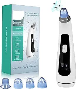 Blackhead Remover Vacuum Blackhead Removal Tool Blackhead Vacuum,USB Rechargeable Face Vacuum Acne Comedone Extractor Tool Pore Vacuum Cleanser Suction Tool with LED Display for Man&Woman