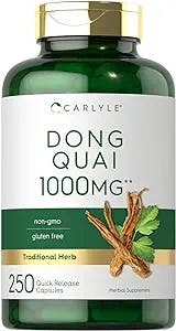 Carlyle Dong Quai Capsules | 1000mg | 250 Count | Non-GMO and Gluten Free Supplement | Traditional Herb