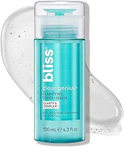 "Say Goodbye to Your Skin Woes with Bliss Clear Genius Clarifying Toner + S