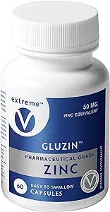 Gluzin 50MG Pharmaceutical Grade Zinc Vegan Friendly