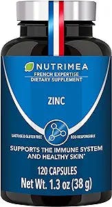 ZINC Citrate Supplement ✦ Natural Acne Treatment ✦ Supports The Immune System & Wound Healing ✦ 120 Optimal Absorption Capsules ✦ 100% Vegan ✦ Nutrimea
