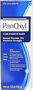 PanOxyl Foaming Acne Wash Maximum Strength 5.5 oz (Pack of 3) (09855)