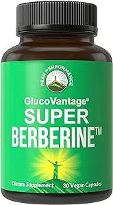 Super Berberine Supplement - Dihydroberberine GlucoVantage® Now 5X More Effective Than Regular Berberine HCL Powder Capsules. for Metabolism Support. Keto Friendly Plus Vegan Berberine Extract Pills