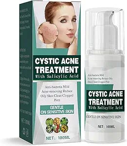 Acne Treatment for Face-Cystic Acne Treatment for Stubborn Acne and Blackheads, Suitable for Teens Women Men (100ml | 3.38fl.oz)