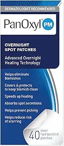 PanOxyl PM Overnight Spot Patches, Advanced Hydrocolloid Healing Technology, Fragrance Free, 40 Count
