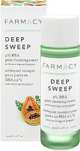 Farmacy Deep Sweep 2% BHA Toner for Face - Pore Cleaner and Facial Exfoliator - Salicylic Acid Face Toner (50ml)