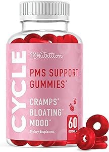 PMS Relief Gummies | Hormone Balance & Period Support Vitamins for Women | Vegan Gummy Supplement with Chasteberry for Bloating, Hormonal Acne & Mood Swing Support | Dong Quai, Cranberry, & Vitamin B6