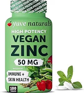 Zinc is the superhero of the supplement game and Yuve Natural Vegan Zinc Su
